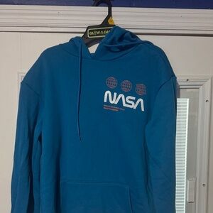 NASA Blue Hoodie Sweater